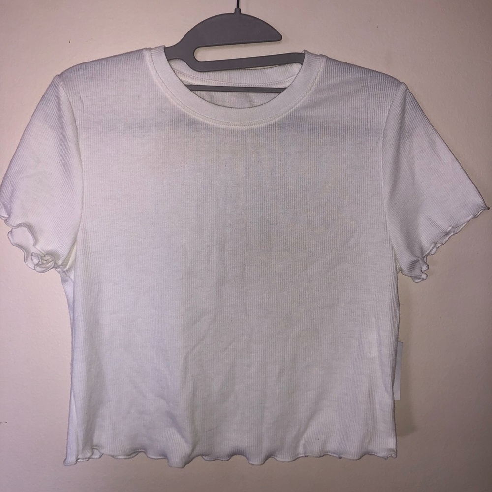 Ruffle edge Charlotte Russe crop top size Medium